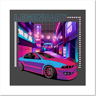 JDM Legend Cool Retro Gaming Racecar Tuning Car Lover Posters and Art